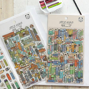 Misty Mountain Love adesivi decorativi impermeabili in PVC 30 fogli Per confezione Per manuali Per animali domestici e decorazioni Per feste - Product Image 2