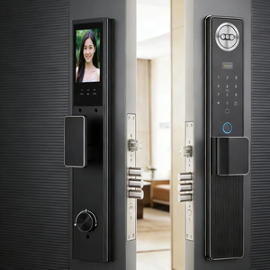 Serrure <span class=keywords><strong>de</strong></span> porte intelligente <span class=keywords><strong>de</strong></span> haute sécurité, couleur noire, pour Airbnb, maison, fabrication en usine, fonctionne avec l'application Wishome pour appartement - Product Image 1