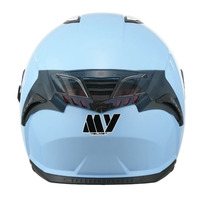 Casque de moto intégral certifié MY ABS ECE 22.06, visière transparente mate, coque rouge, doublure intérieure noire, anti-impact