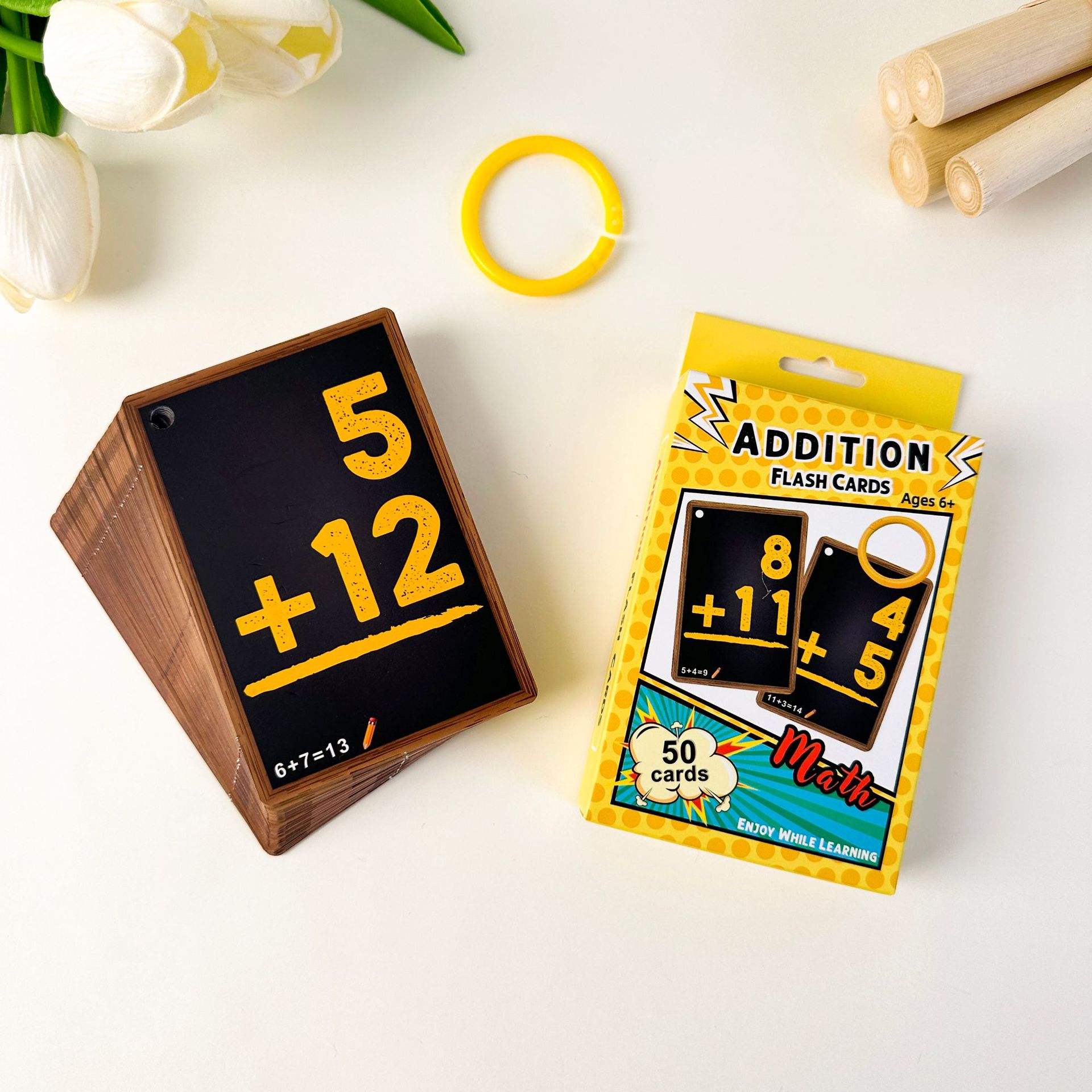 KP49- Math carte flash Ajouter 50 cartes-G2