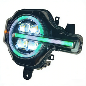Faro Delantero LED RGB de 4 Lentes <span class=keywords><strong>Amarillo</strong></span> para <span class=keywords><strong>Ford</strong></span> <span class=keywords><strong>Bronco</strong></span> 2021-2025, Actualización de Faro Delantero LED, Accesorios de Luz Delantera - Product Image 5