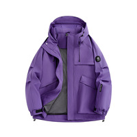 Blouson Bomber Slim Fit pour Couples, Imperméable, Coupe-Vent, Léger, Veste de Randonnée, Veste d'Escalade Extérieure à Couche Unique