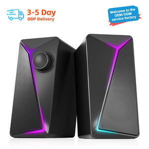 Haut-parleur RGB portable USB 2.0, caisson de basses de bureau, alimenté par ordinateur portable, PC, audio, haut-parleurs de jeu pour ordinateur - Product Image 1