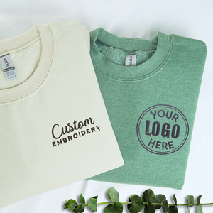 Sudadera personalizada de la empresa con logotipo bordado Tela de franela para la temporada de primavera Suministro ODM - Product Image 1