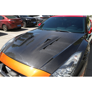 Nouveau kit de protection de capot moteur en fibre de carbone pour pare-chocs avant, installation par vis, pour Nissan GT-R, modèles 2017-2023 - Product Image 4