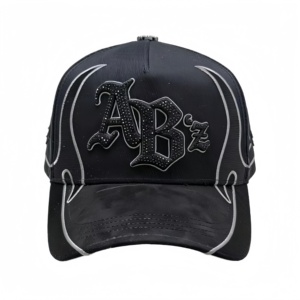 Gorras de <span class=keywords><strong>B</strong></span>éisbol de Gamuza de 5 Paneles con Ala Ancha, Calidad G5, con Detalles en Oro Rosa 24K, Modelo <span class=keywords><strong>B</strong></span> CROSS, para Barbas - Product Image 1