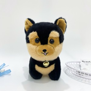Peluche Kawaii Pomeranian Douce et Moelleuse avec Collier Rouge et Étiquette de Sécurité 20cm – Anti-Stress, Cadeau d'Anniversaire pour Enfants, Décoration Maison - Product Image 3