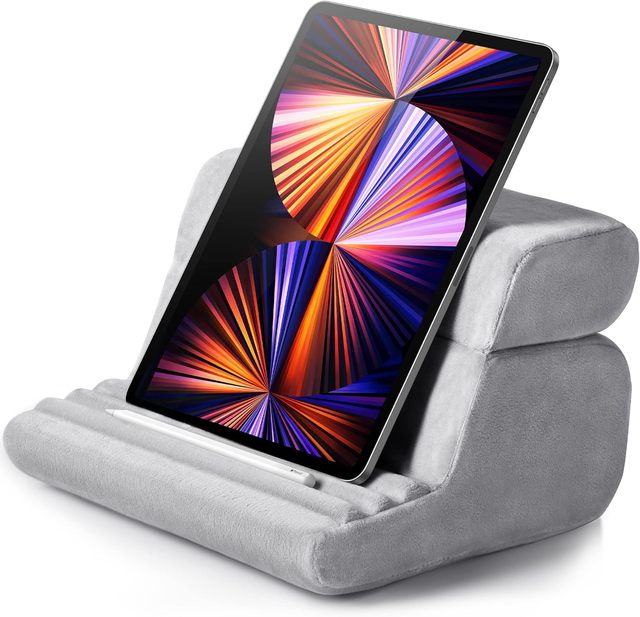 Smart Tablet Pillow Stand ipad Holder for Lap Soft Holder Bed With 3 Viewing Angles Adjustable