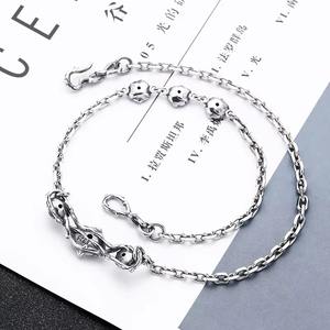 Wholesale S925 <b>Silver</b> Trendy Retro Fashion <b>Necklace</b> for Women Link Chain with <b>Rose</b> Flower and Zircon Stone - Product Image 4