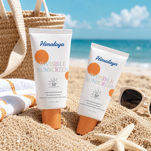 Private Label Invisible <strong>Sunscreen</strong> Gel SPF 50 Oil Free <strong>Clear</strong> Sunblock Face Primer No White Cast Vegan <strong>Sunscreen</strong> - Product Image 2