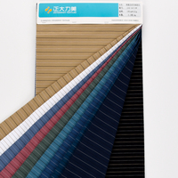 Tissu de polo personnalisé extensible respirant confortable en tricot jacquard teint en fil rayé 92% nylon 8% élasthanne