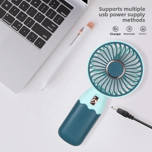 Customizable Logo and Color <b>Box</b> Outdoor Portable Fan Usb Charging Mini Fan Handheld Flower Handheld Rechargeable Pocket Fan - Product Image 4