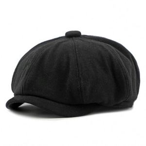 Wholesale High Quality Vintage Adjustable Gatsby Ivy Cap Berets Hats for Men Women Golf <b>Driving</b> Wool Felt Newsboy Cap Casual All - Product Image 3