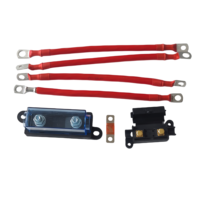 Câbles de batterie robustes à âme en cuivre, fils de charge avec fusible, isolation PVC, indice IP67, pour moto, JEEP, UTV, ATV, pick-up, camping-car, bateau