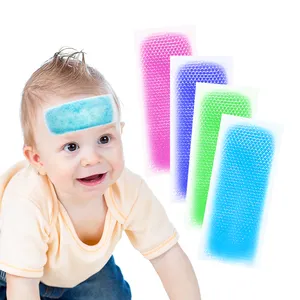 High Quality Baby Reducing Gel Health Cooling Pad Medical Antipyretic Patch Hydrogel Forehead Fever Reduce Ice Cooling Gel Patch
