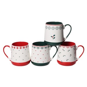 Taza navideña de cerámica de 630 ml, taza de café festiva de gran capacidad para parejas, regalo - Product Image 5