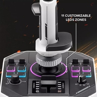 Thrustmaster SOL-R 2 Joystick de Control de Vuelo de Dos Manos, Simulación de Vuelo Espacial, Juego de Guerra, Thunder, Interstellar Citizen