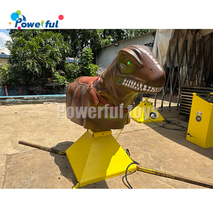 <span class=keywords><strong>Juego</strong></span> de máquina de dinosaurio inflable con control remoto Paseo de dinosaurio mecánico de velocidad ajustable para adultos Uso en interiores/exteriores - Product Image 4