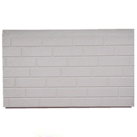 Panneau mural en sandwich léger ignifuge en matériau métallique décoratif Pu Eps Faom Core, nombreux styles de briques pour la maison