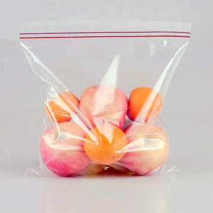 Sacs de congélation refermables de qualité alimentaire, sacs en plastique à fermeture éclair, sacs LDPE à double fermeture éclair pour aliments - Product Image 1