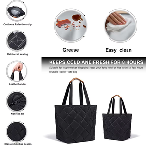 Bolsa Térmica OEM, Bolsa de Transporte Aislada, Suave, a Prueba de Fugas, con Cierre, para Viajes a la Playa, para Mujeres/Hombres, Bolsa de Reparto de Pizza/Comida - Product Image 5