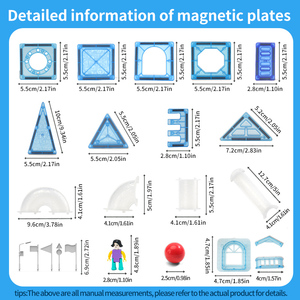 Tendance produits blocs <span class=keywords><strong>de</strong></span> <span class=keywords><strong>construction</strong></span> magnétiques ensemble <span class=keywords><strong>de</strong></span> jouets 5.5cm carreaux magiques congelés cadeaux <span class=keywords><strong>de</strong></span> noël pour les enfants en plastique Durable pour - Product Image 2