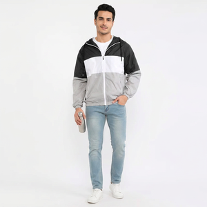 Top Quality Quick Dry Waterproof Windbreaker Hoodie Custom logo Style Autumn <b>Long</b> Sleeve Bomber <b>Jacket</b> for <b>Men</b> - Product Image 1