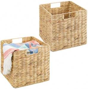 Dirty Clothing Laundry Hamper Eco-Friendly Box 13X17バスケットひょうたん草収納イースターラタンバスケットウィッカーボホー花瓶バスケット - Product Image 1