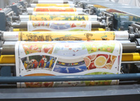 Machine d'impression flexographique semi-automatique 150 m/min, 1000 mm de large, presse 4 couleurs pour sacs en papier et cartes