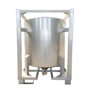 Tote tank stainless steel cylindrical tank with pickling passivation 2B surface