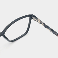 Monture de lunettes optiques œil-de-chat chic à dégradé pour femme, personnalisée, légère, en combinaison TR90 et acétate, avec broche interne en métal