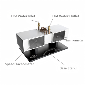 Sistema de Estudio de Intercambio de Calor Agua-Aire Educativo con Parámetros Operativos Personalizables para Laboratorio de Educación Científica - Product Image 1