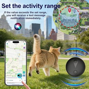 Rastreador de Perros Sin Cuota Mensual para iOS y Android, Aplicación Sin Cuota Mensual, Plástico Oscuro, Batería de 1 Año - Product Image 2
