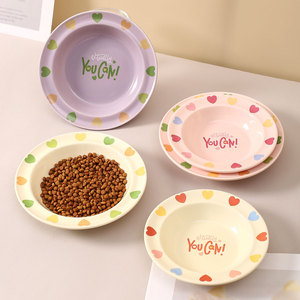 ชามเซรามิกสำหรับสุนัข ดีไซน์น่ารัก ปากกว้าง ป้องกันการหก ดีไซน์แข็งแรง สำหรับใส่อาหารและน้ำ - Product Image 2