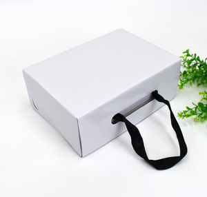 Bán buôn hộp giày dày sóng E hộp giấy biểu tượng tùy chỉnh hộp giày di động cho Pops Giày khởi động với Ribbon xử lý - Product Image 5