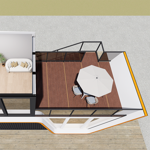 Casas Prefabricadas Triangulares de Lujo <span class=keywords><strong>con</strong></span> Estructura de Acero Ligero, Diseño Tradicional Gratuito, Panel Sándwich, para Vacaciones y Ocio Móvil - Product Image 5