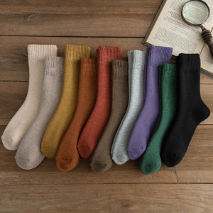 <strong>Custom</strong> Soft Comfortable <strong>Warm</strong> Terry <strong>Socks</strong> Adult Women Thick Winter Merino Wool <strong>Socks</strong> - Product Image 1