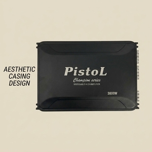 Amplificateur de puissance audio pour voiture 3800W 4 canaux, classe AB, système audio stéréo, 12V 24V GM-D804 - Product Image 2