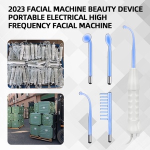 Appareil professionnel portatif de thérapie cutanée haute fréquence, prise US/IT, traitement de l'acné, baguette de lifting facial pour le visage et la tête - Product Image 5