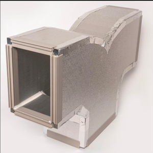 Panel de Conducto de Aire Preaislado PIR, Panel Sándwich, Lámina de Aluminio Flexible, Conducto de Acero Galvanizado para HVAC para Hospitales - Product Image 1