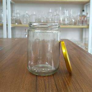 Botella <span class=keywords><strong>de</strong></span> encurtidos Boca ancha 500ml Tarro redondo <span class=keywords><strong>de</strong></span> cristal transparente con tapa <span class=keywords><strong>de</strong></span> metal <span class=keywords><strong>de</strong></span> tornillo para comida Mermelada <span class=keywords><strong>de</strong></span> caviar <span class=keywords><strong>de</strong></span> miel - Product Image 3