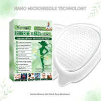 Patch Corporel Avancé Nano-Microneedle Moringa Berbérine NAD+ Complexe 10-en-1 Doux pour la Peau, Autocollant Portable Transdermique pour Soins Corporels