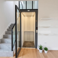 Nouvel Ascenseur de Villa Hydraulique à Mât Vertical de Luxe, pour 2 à 5 Étages, Personnalisé pour Résidence Privée, Haute Sécurité, Origine Chine