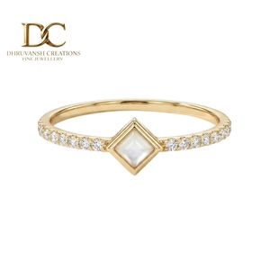 Elegant Designer 14KT Solid Yellow <b>Gold</b> <b>Ring</b> With Lab Grown Diamond and Ethiopian <b>Opal</b> for Women Luxury Any Occasion Gift - Product Image 6