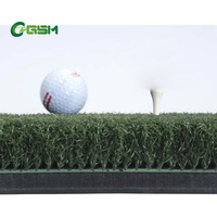 Tapis de golf GSM Training Tee Box 150cm*150cm en PE, gazon synthétique 40mm, coussin en mousse EVA 10mm, garantie 2 ans, pour practice de golf