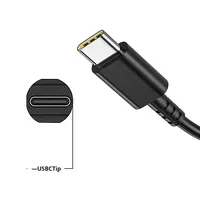 Adaptateur d'alimentation USB-C 65W avec chargeur QC3.0 5V/3A pour ordinateur portable Lenovo/HP/Apple/Asus/Acer, prise US/EU/AU, certifié CE/FCC/BIS