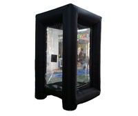 Cabine gonflable de machine à saisir l'argent comptant Cube gonflable personnalisé
