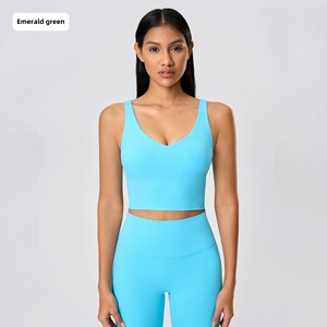 Sujetador deportivo acolchado con tirantes en U para mujer, estilo sexy de verano, a prueba de golpes de alta intensidad para yoga y fitness - Product Image 6