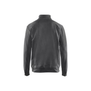 BLAKLADER - 337111589800XS <b>Sweatshirt</b> with full zip Dark grey - EAN 7330509605097 <b>WORK</b> HOODIES - Product Image 2