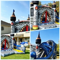 Rumah Loncat Jumper Bounce House Dewasa, Kastil Loncat Naga Berkualitas Tinggi, Rumah Loncat Komersial untuk Anak Laki-laki